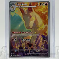 Pokemon TCG Destined Rivals Rapidash #189/182 Illustration Rare NM - Image 1