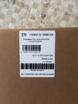 6x Pokemon Unova Poster Collection SV10.5 Black Bolt & White Flare ✅SEALED CASE✅ - Image 2