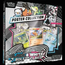 6x Pokemon Unova Poster Collection SV10.5 Black Bolt & White Flare ✅SEALED CASE✅ - Image 3