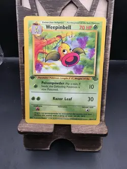 Weepinbell 48/64 1st Edition Regular Non Holo WoTC Pokemon Jungle Set LP English - Image 1