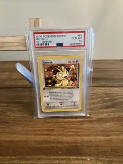 2000 POKEMON ROCKET 1ST EDITION #62 MEOWTH PSA 10 - Image 1