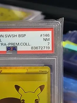 PSA 7 NM POKEBALL #146 FULL ART CELEBRATIONS UPC PROMO 2021 POKEMON TCG - Image 2