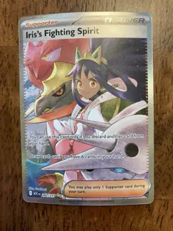 Pokemon TCG Iris's Fighting Spirit Full Art 292/217 Holo Rare - Image 1