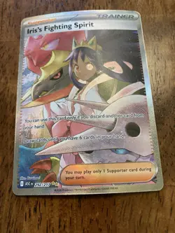 Pokemon TCG Iris's Fighting Spirit Full Art 292/217 Holo Rare - Image 3