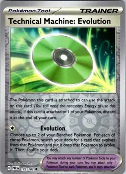 Pokemon PAR Technical Machine: Evolution 178/182 NM Reverse Holo - Image 1