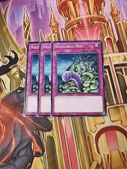 3X Needlebug Nest - SR07-EN037 Common 1ST ED NM Yugioh - Image 1