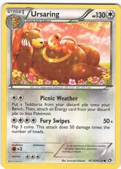 Ursaring RC16/RC25 Common Legendary Treasures Pokemon Holo LP - Image 1
