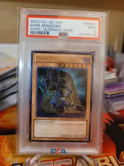YuGiOh! Dark Magician Ultimate Rare YSYR-EN001 PSA 9 - Image 1