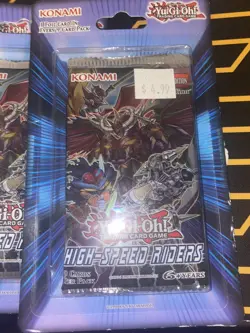 Yugioh - High Speed Riders 1st Edition Blister Pack Factory Sealed X6 - Image 2