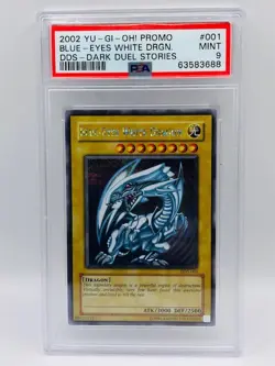 Yu-Gi-Oh! PSA 9 MINT Blue-Eyes White Dragon DDS-001 - Image 3