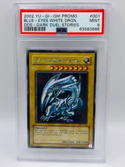 Yu-Gi-Oh! PSA 9 MINT Blue-Eyes White Dragon DDS-001 - Image 4