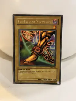 Yu-Gi-Oh! Right Leg of the Forbidden One LOB-120 Wavy Ultra OG Unlimited LP - Image 2