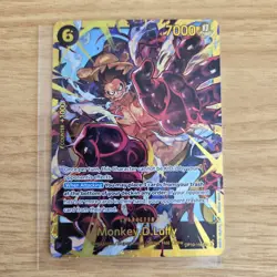 One Piece Royal Blood TCG English OP10-118 Monkey D Luffy SEC Foil English - Image 1