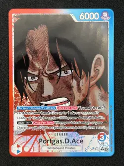 Portgas D. Ace OP13-002 Alt Art Foil One Piece (OP) TCG - Carrying On His Will - Image 1