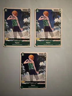 X3 One Piece Nami OP03-030 Pillars of Strength FOIL English Playset - Image 1