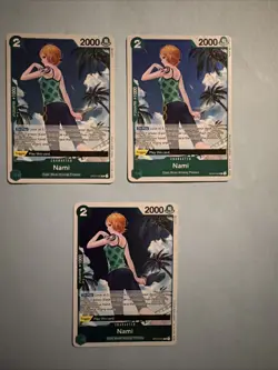 X3 One Piece Nami OP03-030 Pillars of Strength FOIL English Playset - Image 2