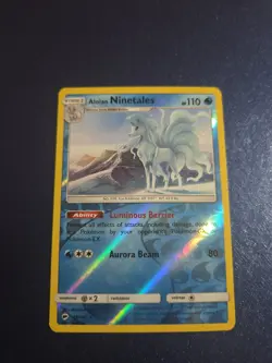 Alolan Ninetales Rev Reverse Holo SM Burning Shadows Pokemon 28/147 Sun Moon - Image 1