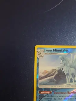Alolan Ninetales Rev Reverse Holo SM Burning Shadows Pokemon 28/147 Sun Moon - Image 4