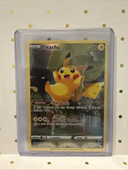 Pokemon Pikachu TCG Crown Zenith Full Art Holo Card GG30/GG70 Ultra Rare - Image 1