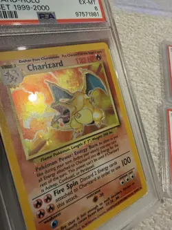 PSA 6 4TH PRINT Charizard 4/102 Holo Base Set 1999-2000 Pokemon card TCG RARE - Image 2