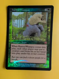 Hunted Wumpus. Beast Mercadian Masques. FOIL. Magic the Gathering Card. - Image 1