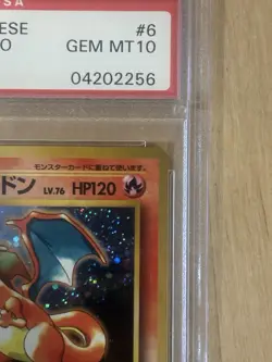 Pokemon Charizard Holo CD Promo Japanese PSA 10 Card #006 Vintage 1998 - Image 5