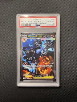 PSA 10 MEGA CHARIZARD X EX 125/094 Phantasmal Flames Pokemon Card - Image 1