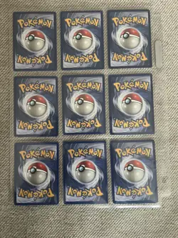 1999 Original Vintage Pokemon Trainer Set (9) Card Lot WOTC Rare Black Star - Image 2