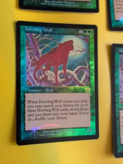 Howling Wolf x4 playset. Mercadian Masques. FOIL. Magic the Gathering Card. - Image 5