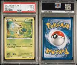 PSA 9 MINT Snivy BW01 Black & White Promo Holo Pokemon Card - Image 3