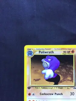 Pokemon Cards: Neo Discovery 1st Edition Rare: Poliwrath 28/75 - Image 2