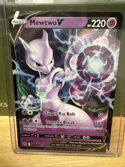 Mewtwo V 30/78 Pokemon GO Holo Rare V NM - Image 1