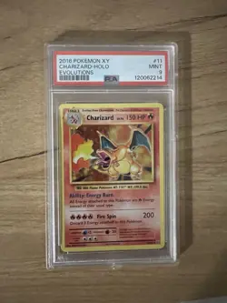 Pokemon TCG Charizard XY Evolutions Holo Rare Card 11/108 PSA9 - Image 1