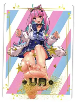 Minato Aqua Feet UR Goddess Story Star Party Maiden Anime Doujin Card - Image 1