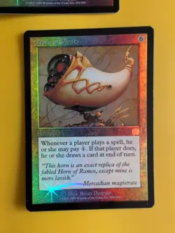 Horn of Plenty x2 Artifact Mercadian Masques. FOIL. Magic the Gathering Card. - Image 2