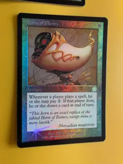 Horn of Plenty x2 Artifact Mercadian Masques. FOIL. Magic the Gathering Card. - Image 3