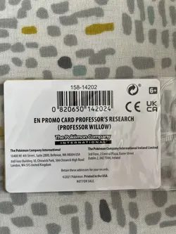 Professor's Research Professor Willow Code & Card Pokemon Go EUIC 2023 New - Image 1