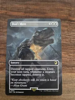 MTG - Don't Move - Jurassic World Collection - Borderless - NM - Image 1