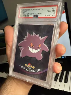 GENGAR PSA 10 holo 2000 Topps Pokemon TV Animation Series 2 Foil #94 LOW POP 35 - Image 5