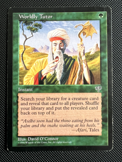 Worldly Tutor Mirage uncommon MTG MP - Image 1