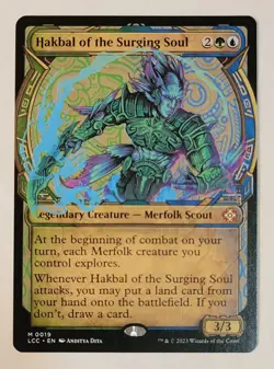 Hakbal of the Surging Soul -Showcase- Lost Caverns of Ixalan Reg LCC 19 mtg NM/M - Image 1