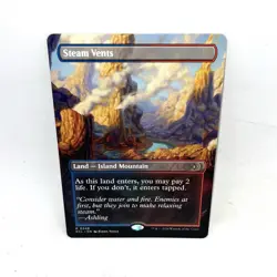 Steam Vents (Borderless) Lorwyn Eclipsed MTG Magic The Gathering - Image 1