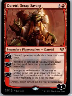 Daretti, Scrap Savant R Commander Masters 213 NM Normal - Image 1