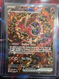 Oricorio ex 024 Phantasmal Flames Black Star Promo Full Art Pokemon TCG MT 🐦‍🔥 - Image 1