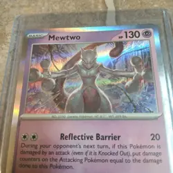 Pokemon TCG Mewtwo Scarlet & Violet-151 150/165 Reverse Holo Holo Rare - Image 1