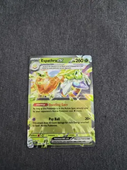 Pokemon TCG Espathra ex Scarlet & Violet: Paldean Fates 006/091 Holo Double Rare - Image 1
