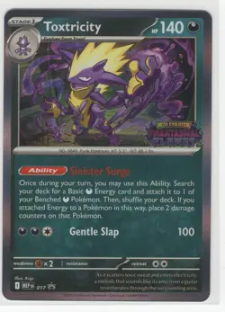 Pokemon Staff Phantasmal Flames Black Star Promo MEP 017 Toxtricity - Image 1
