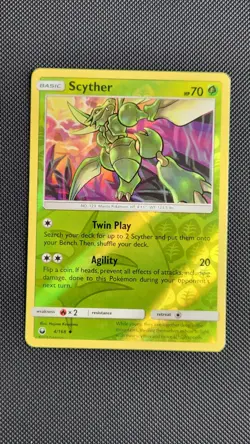 Scyther 4/168 Pokemon TCG Sun & Moon: Celestial Storm Reverse Holo - Image 1