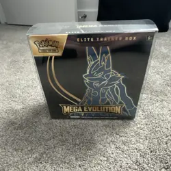 Pokemon TCG Elite Trainer Box Mega Evolution Lucario English Sealed - Image 1