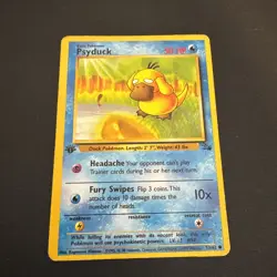 1999 Pokemon Fossil 1st Edition Psyduck 53/62 - Image 1